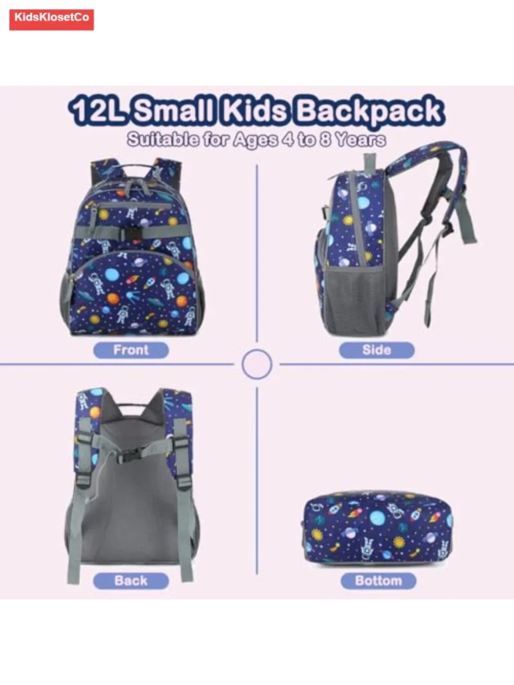 Kids Backpack Toddler Boys Girls Lightweight Bookbag Daycare School Travel